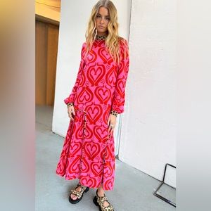 Never Fully Dressed Romance Midi Dress Size UK 14 / US 10